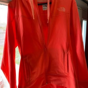 North face zip jacket with hoodie